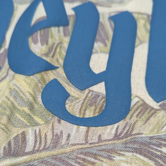 Disney Casual Button Down Shirt - Cream, Green, Purple - Picture 7 of 12